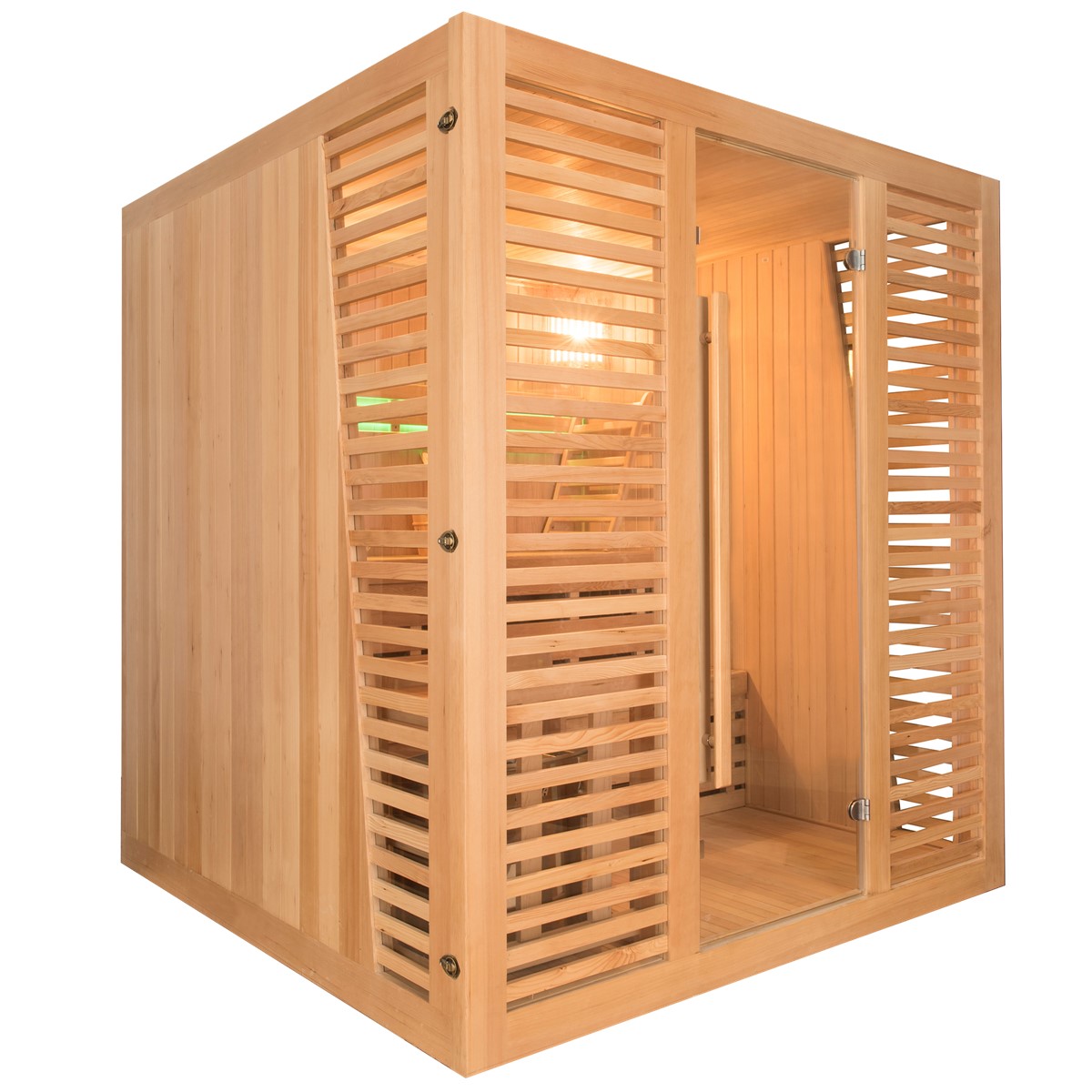 Sauna Venetian 4/5 places Pack complet 8kW Black Wall