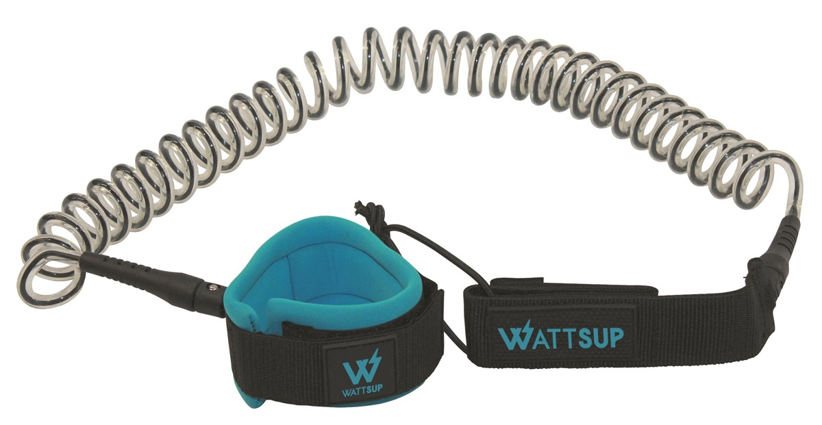 WattSUP Surf Leash Coiled / Black