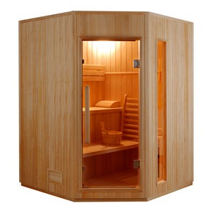 Sauna Vapeur ZEN Angulaire - 3 places Pack complet