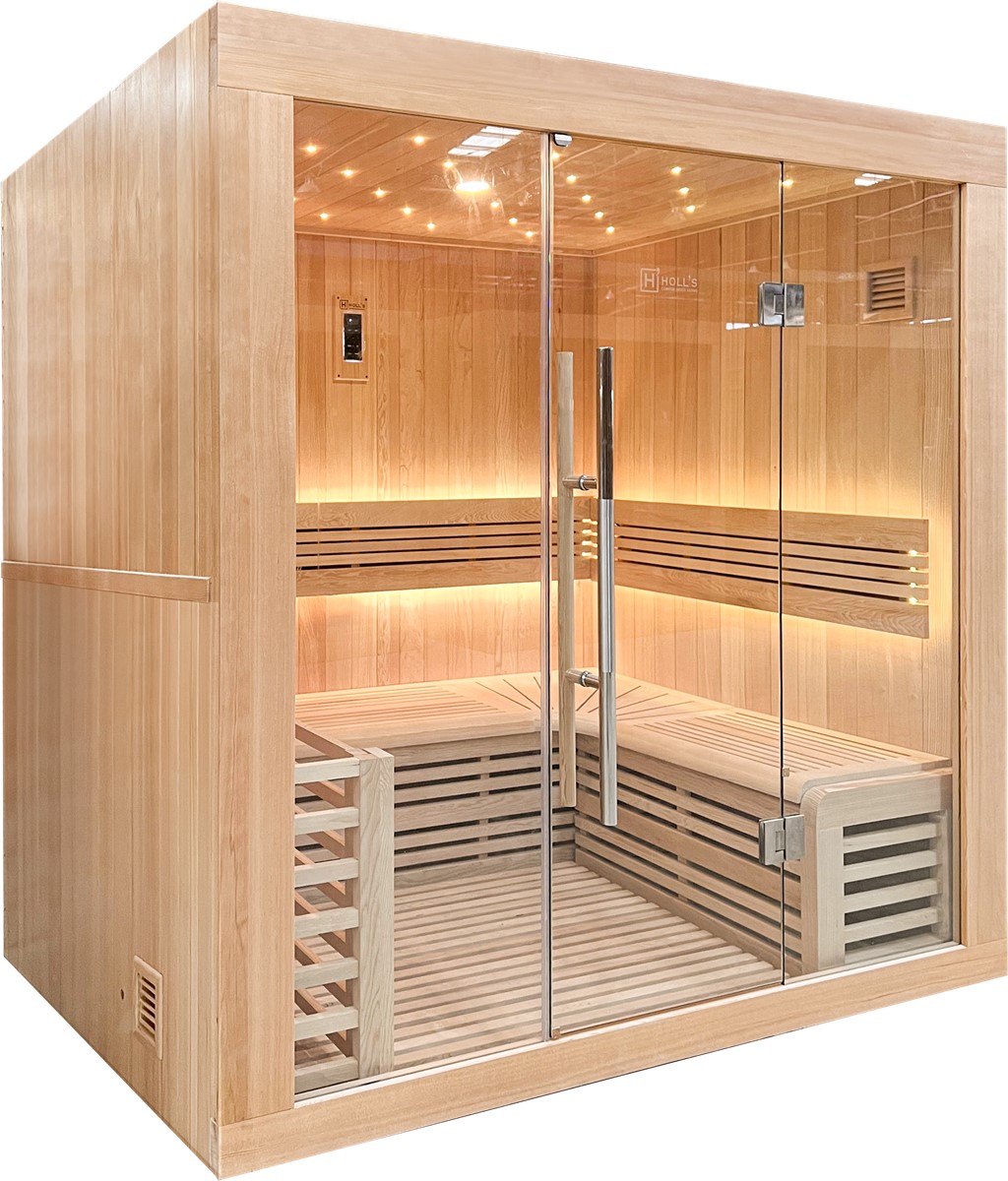 Sauna Utopia 4 places Pack complet - Poêle 6,0kW et pierres inclus