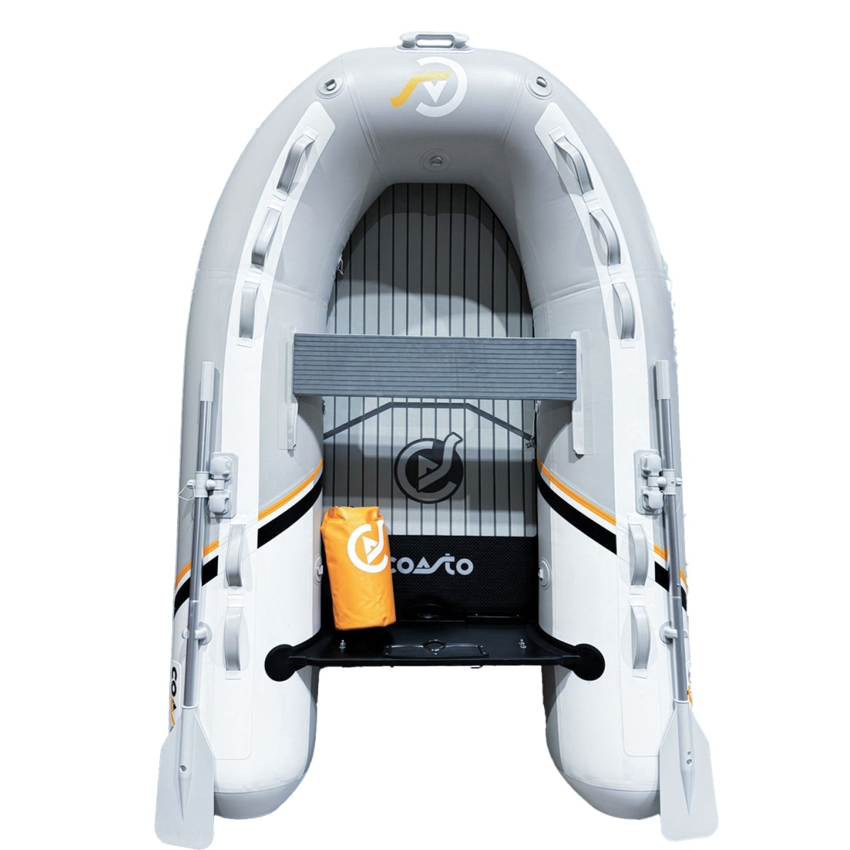 Bote insuflável Coasto 2.48m - Premium Cinzento claro