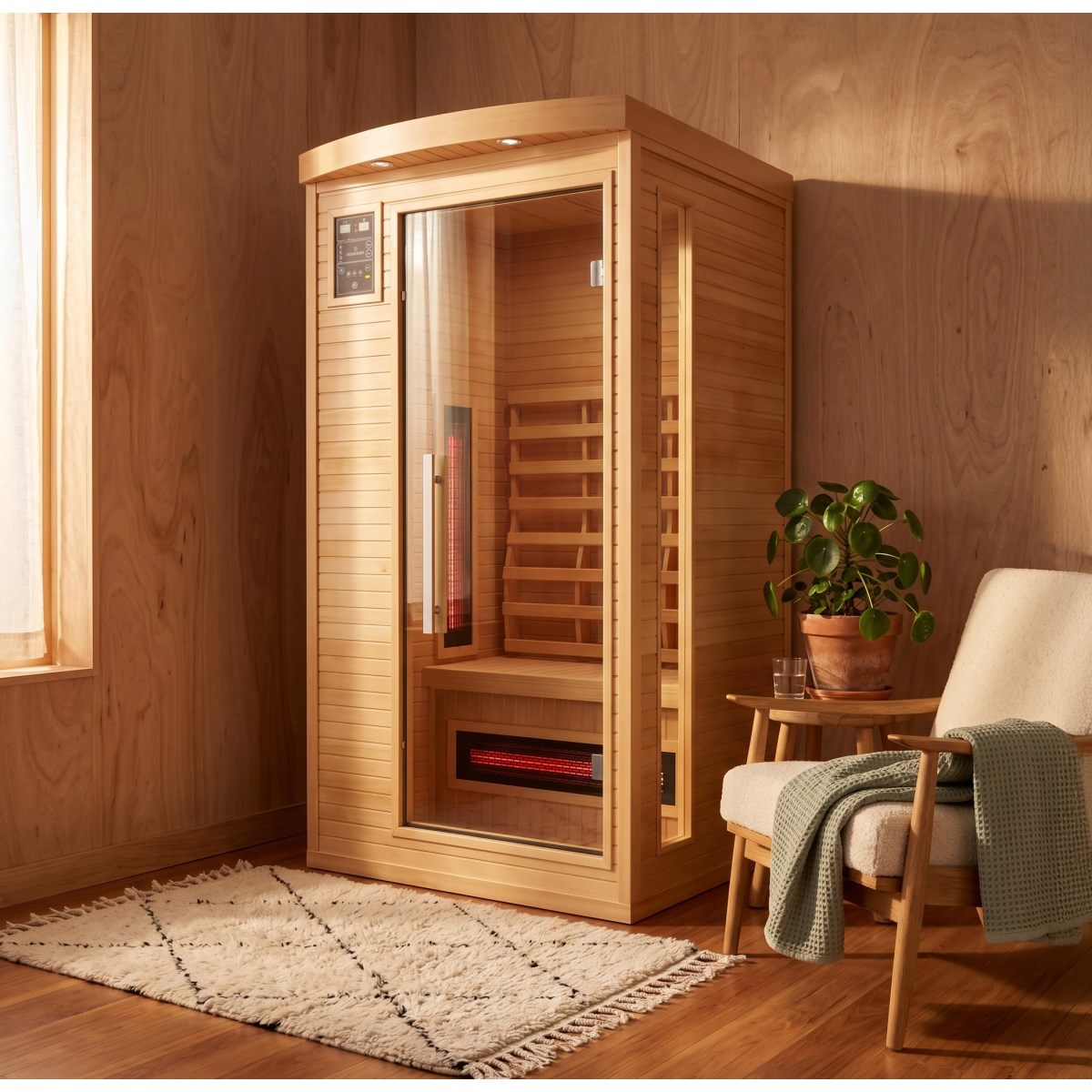 Sauna Infrarouge Apollon Quartz 1 place