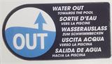Water outlet sticker