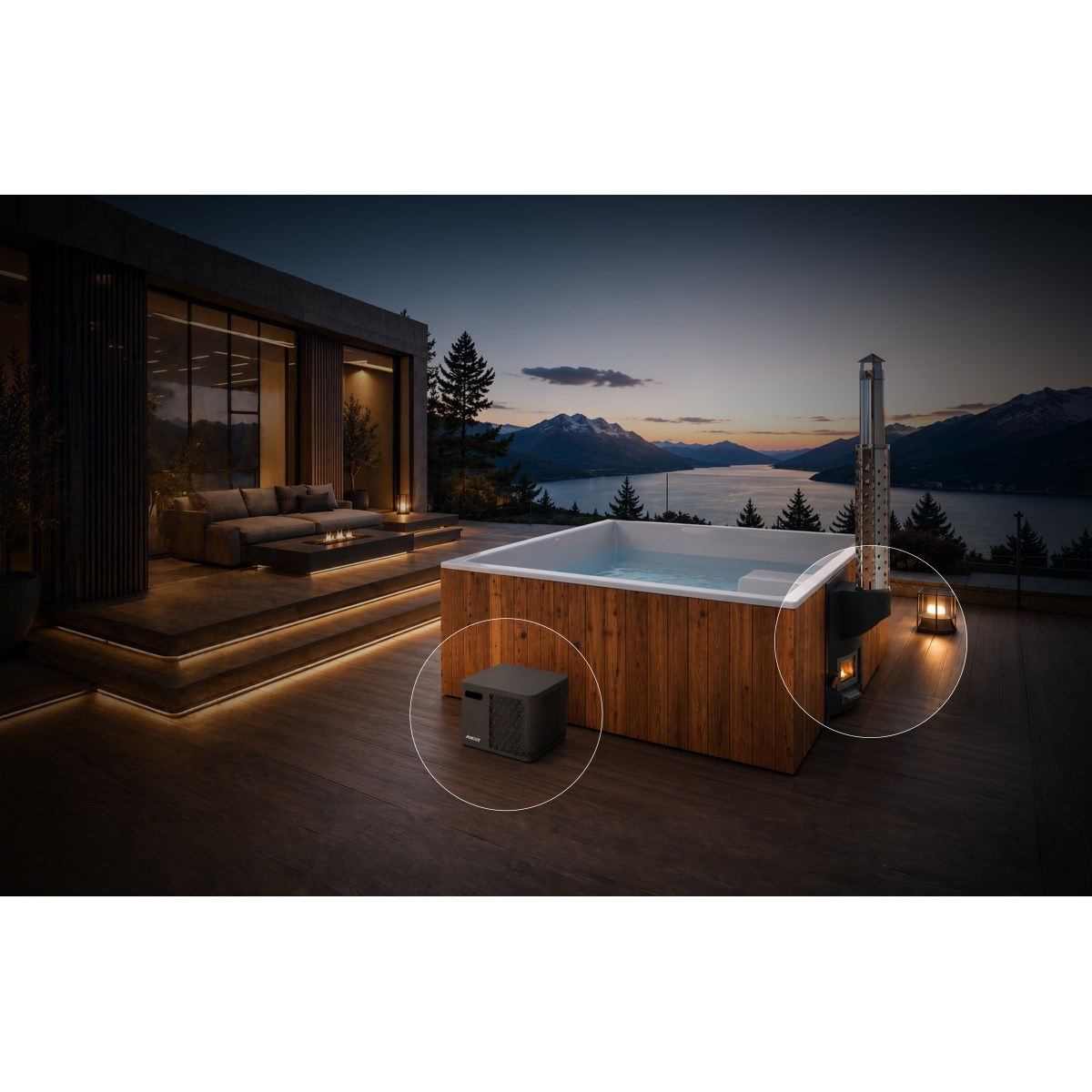 Bains nordiques HILDA 4 places