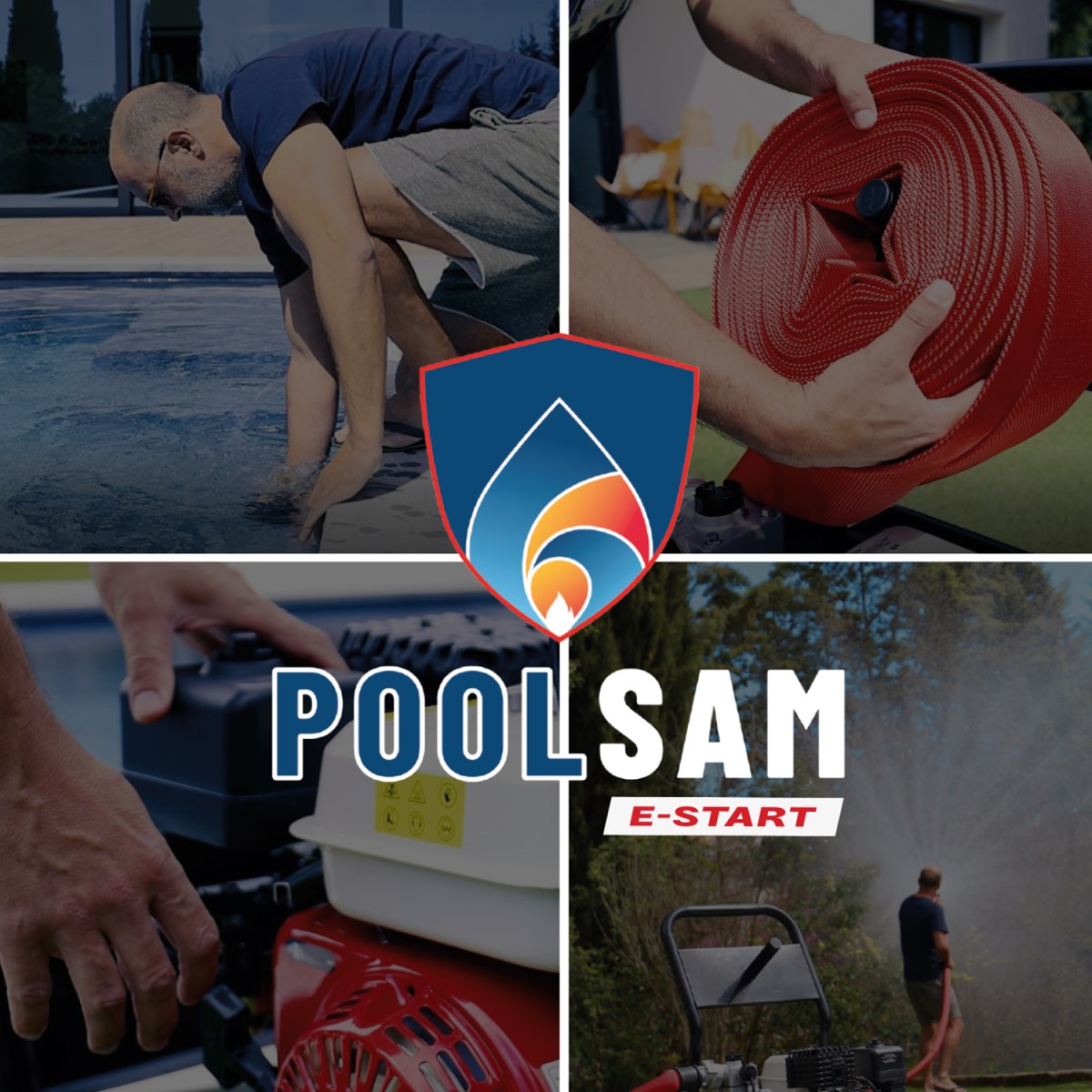 Pool Sam - Moto pompe de défense départ incendie de forêt Modèle E-Start avec démarreur électrique
