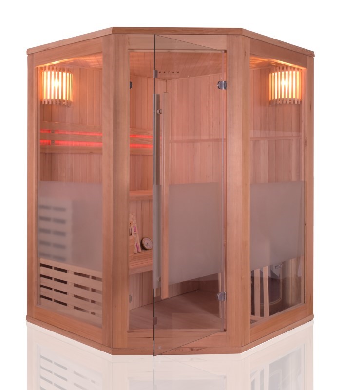 Sauna traditionnel ZEN PLUS - 3 places angulaire