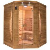 Spectra 3-seater angular sauna