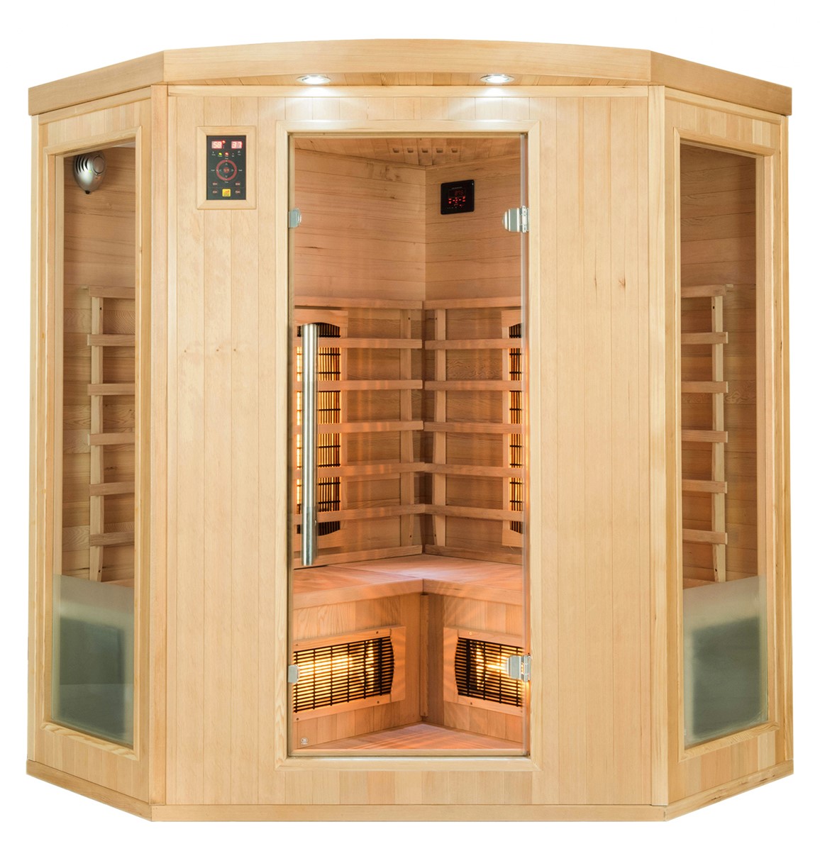 Apollon Quartz 3-seater angular infrared sauna