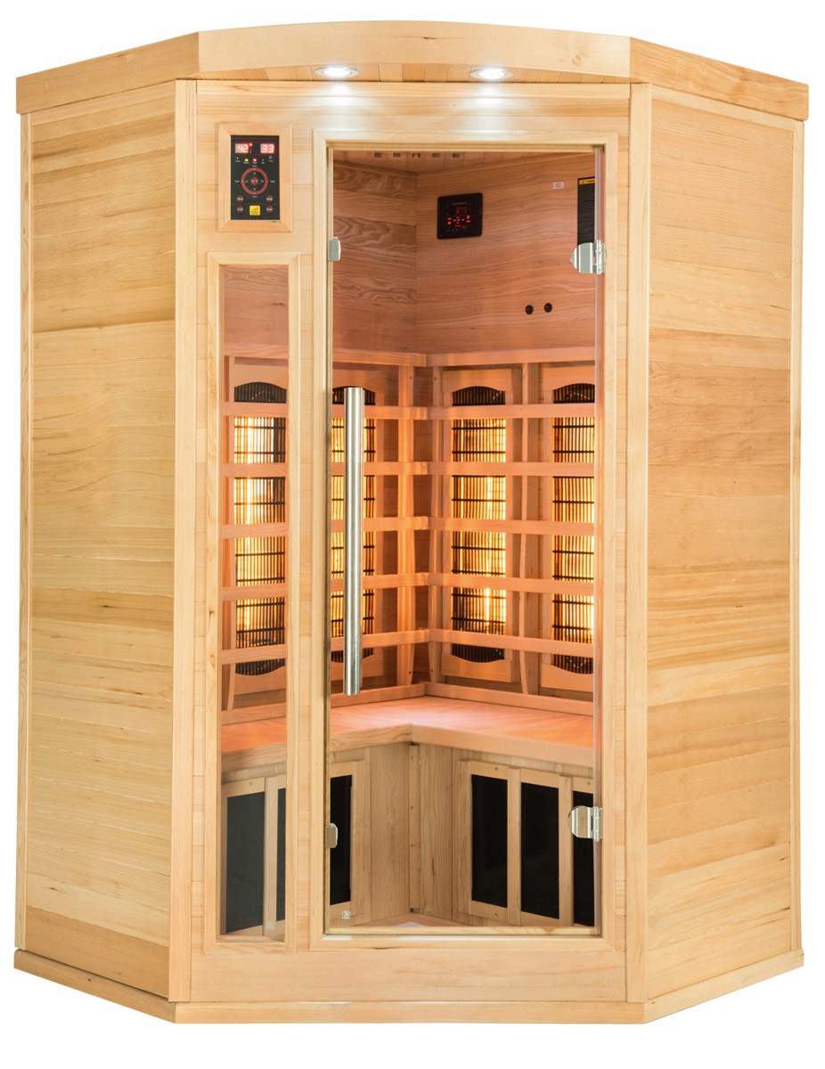 Apollon Quartz 2-seater angular infrared sauna