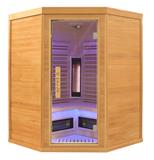 PureWave EVO infrared sauna - Canadian spruce 2021 3-seater angular